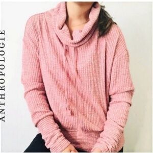 Anthropologie Dusty Rose Turtleneck Sweater